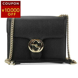 Gucci Shoulder Bag Dollar Calfskin Black